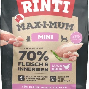 Letzte Chance Sparpaket 2 x 1 kg Rinti Max-i-Mum Mini Huhn Hunde Trockenfutter